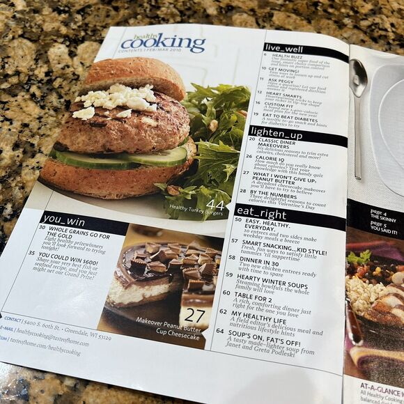 Lot of Taste of Homes Healthy Cooking Recipe Magazines 2010 Back Issue Set Of 6 - Picture 3 of 16